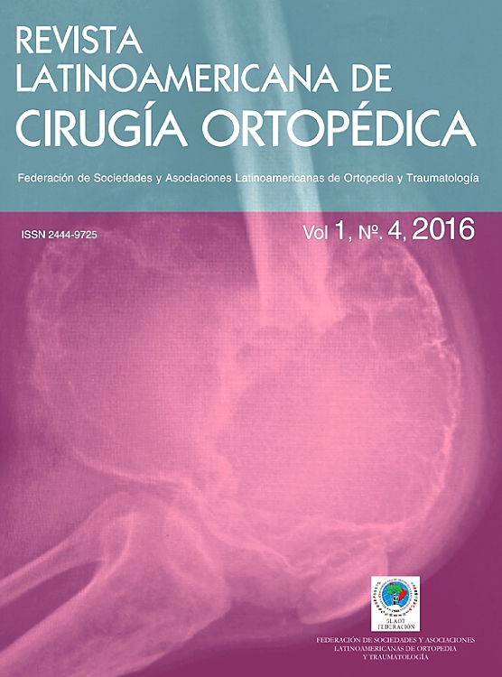 Go to journal home page - Revista Latinoamericana de Cirugía Ortopédica